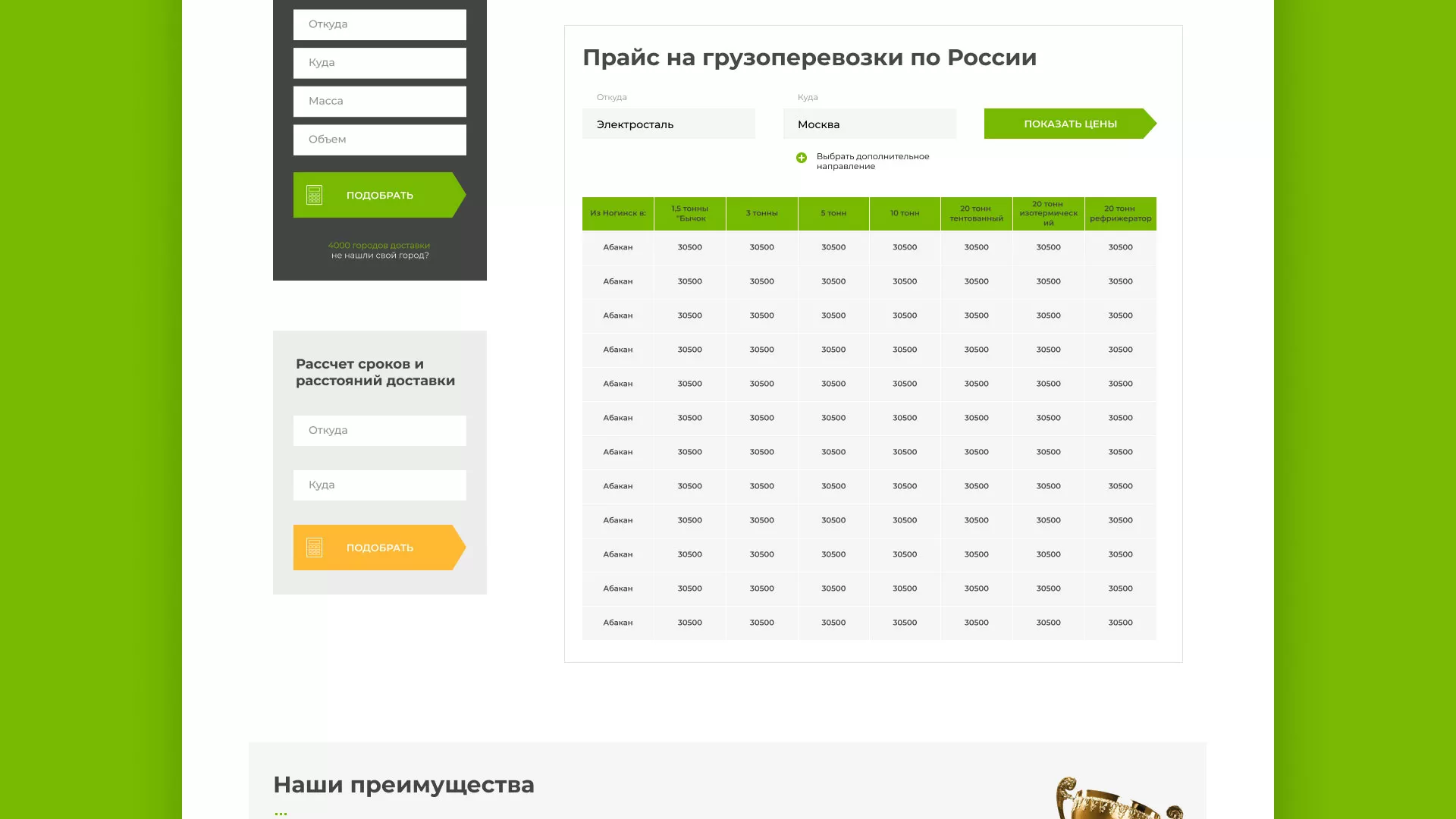 Разработка логотипа и сайта компании «Инком-Логистика» в Электростали