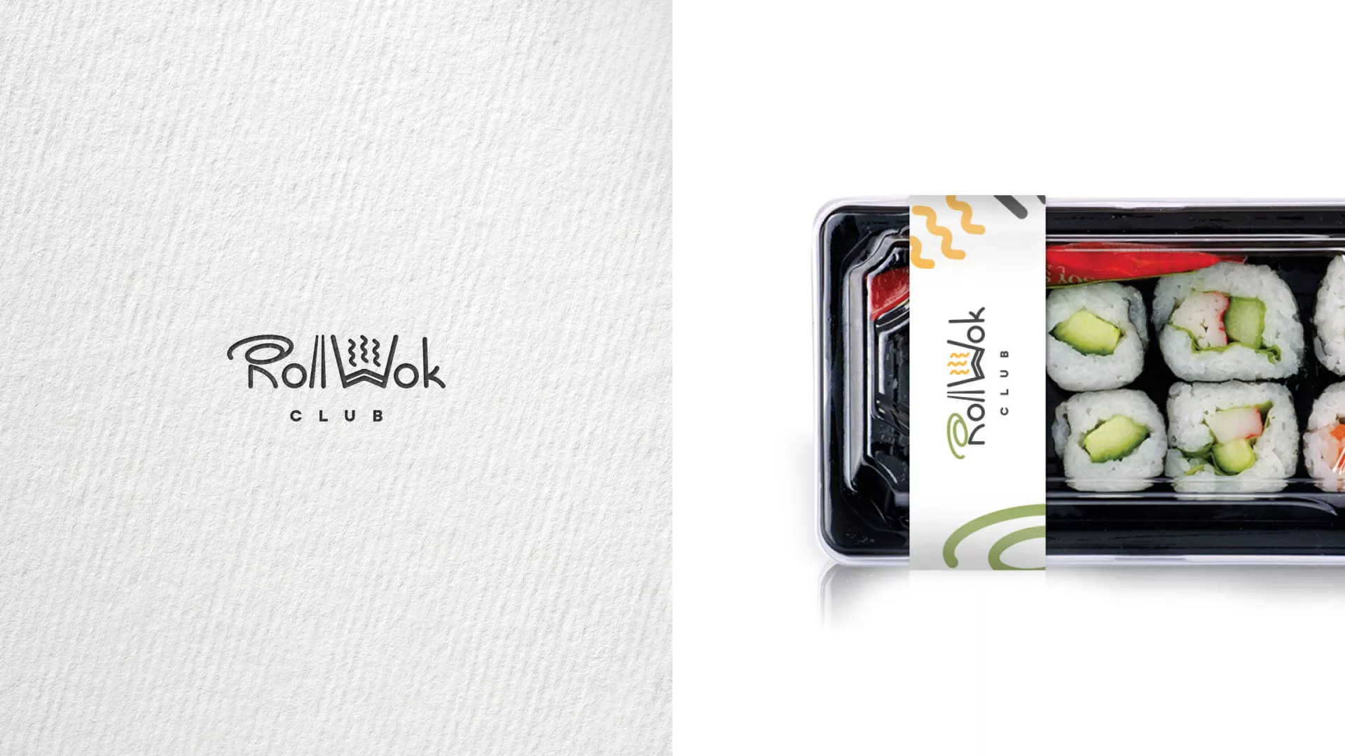 Создание дизайна упаковки суши-бара «Roll Wok Club» в Электростали